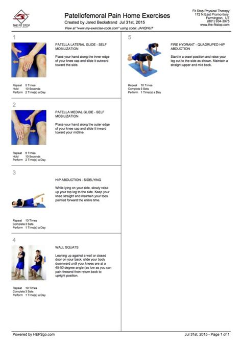 Home Exercises For Knee Pain | Fit Stop Physical Therapy