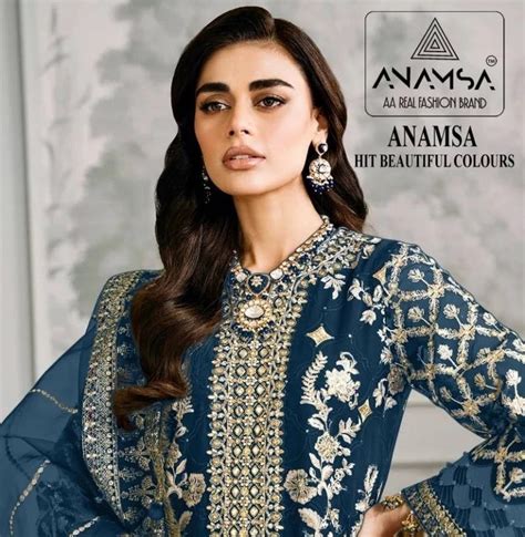 Anamsa A To D Hit Colors Georgette Pakistani Suit Collection