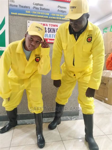 Yellow Plain Overalls Dekron Material In Nairobi Central Safetywear