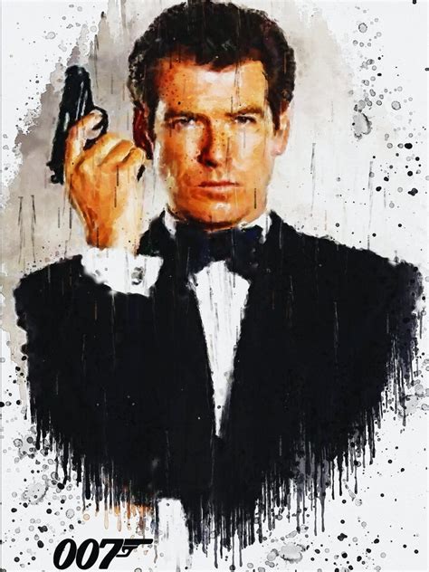 Pierce Brosnan Is James Bond Art Print By Gunawanrb Fy