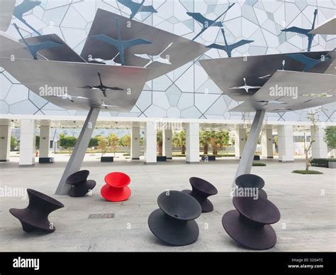 Sculpture In Grounds Of New Sheikh Abdullah Al Salem Cultural Centre In