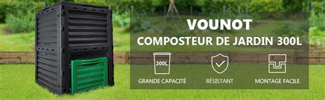 Vounot Composteur De Jardin L Qualit Sup Rieure Bac Composteur Pour