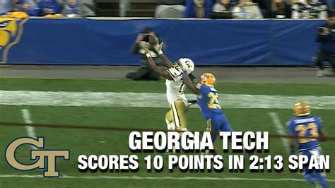 Georgia Tech Scores 10 Points In A 213 Span In 4th Quarter Youtube