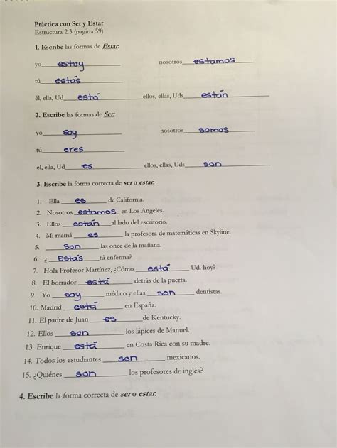 Direct Object Pronouns Spanish Worksheet Answer Key Pivotinspire