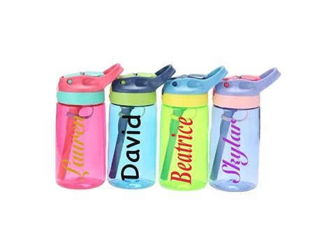 Personalised Kids Water Bottle Custom Name Water Bottle For Etsy Uk