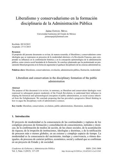 PDF Liberalismo y conservadurismo en la formación La Revolución