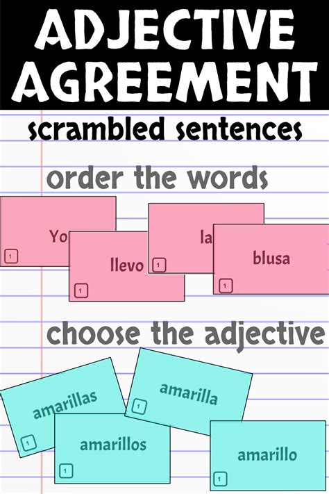 Adjective Noun Agreement In Spanish Armes