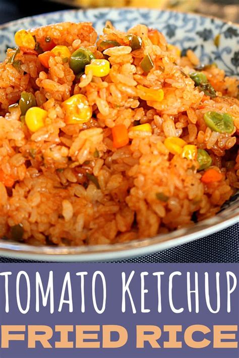 TOMATO KETCHUP FRIED RICE Fried Rice Recipe Easy Recipe Using