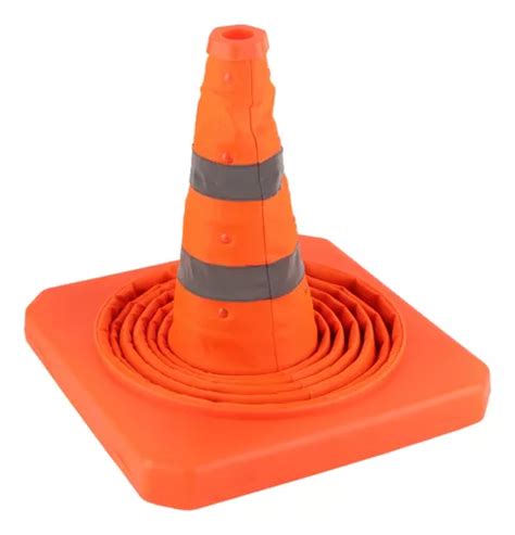 Cone De Segurança De Trânsito Dobrável 70x29x29cm Dobrável Frete grátis