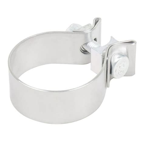 2 25inch 57mm Butt Joint Universal Stainless Steel Exhaust Clamp Band Kit Auto Turbo Pipe Clips