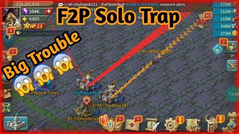 Lords Mobile F2P Solo Trap Big Trouble Lords Mobile Gameplay YouTube