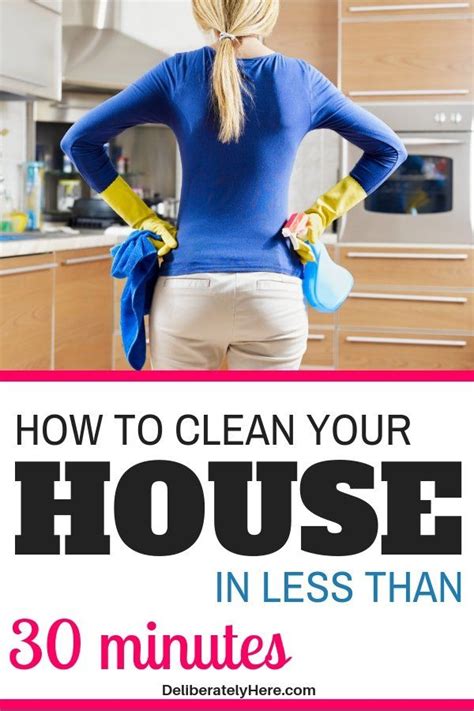 9 Ways To Clean Your House In Less Than 30 Minutes Cleaning Hacks Clean House Easy House