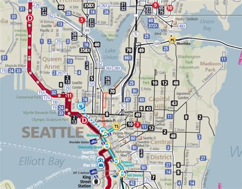 Seattle Bus Tunnel Map