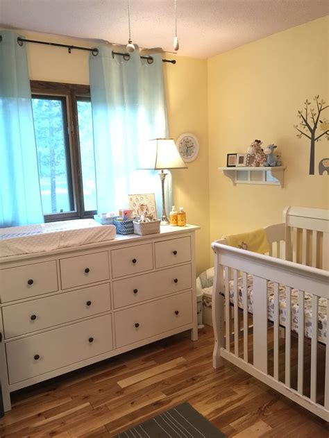 Evan S Nursery Is Complete Wall Color Benjamin Moore Filtered