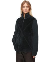 Loewe Luxury Puzzle Fold Jacket In Wool And Cashmere In Natural Lyst