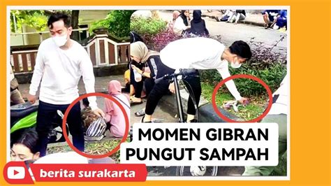 Gibran Punguti Sampah Saat Pantau Car Free Day YouTube