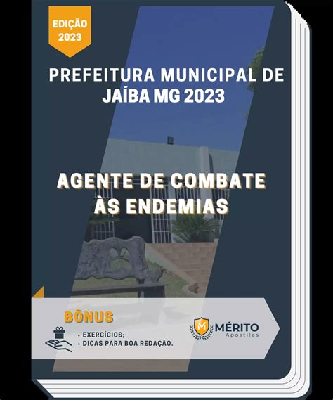 Apostila Agente De Combate S Endemias Prefeitura De Ja Ba Mg