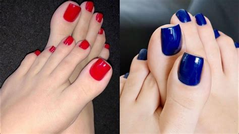 Mesmerising Designs Of Simple Yet Elegant Toe Nails Art With Beautiful