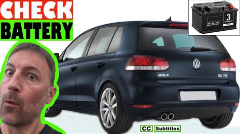 Vw Golf Battery Location And How To Check Battery On Vw Golf Youtube