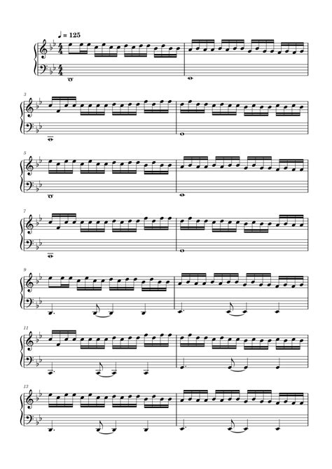 Kerosene Crystal Castles Sheet Music For Piano Solo Easy