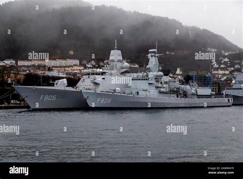 Two Dutch Warships Frigates Hnlms Van Speijk F And Hnlms Evertsen