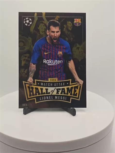 Topps Match Attax Lionel Messi Hall Of Fame Chrome Card Hof