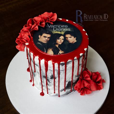 The Vampire Diaries Cake Edible Photo Cake Candy Birthday Cakes