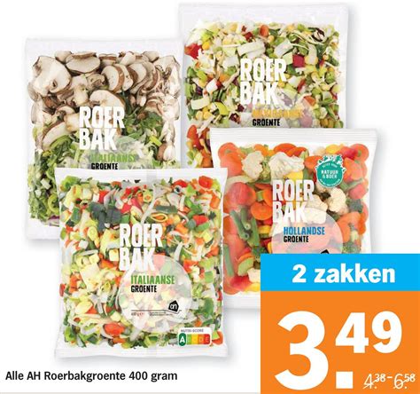 Alle Ah Roerbakgroente 400 Gram Aanbieding Bij Albert Heijn