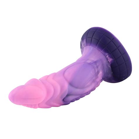 Merman Fantasy Zuignap Dildo Lila 18 Cm Hismith