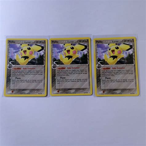 X Pichu Delta Species Ex Holon Phantoms Nonholo Pokemon Cards