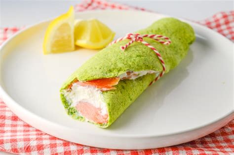 Wrap De Espinafre Salm O Fumado E Ricota Low Fodmap Sem Gl Ten