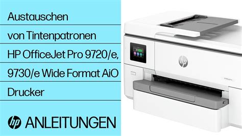 Hp Officejet Pro Drucker Ersetzen Einer Tintenpatrone Hp Support