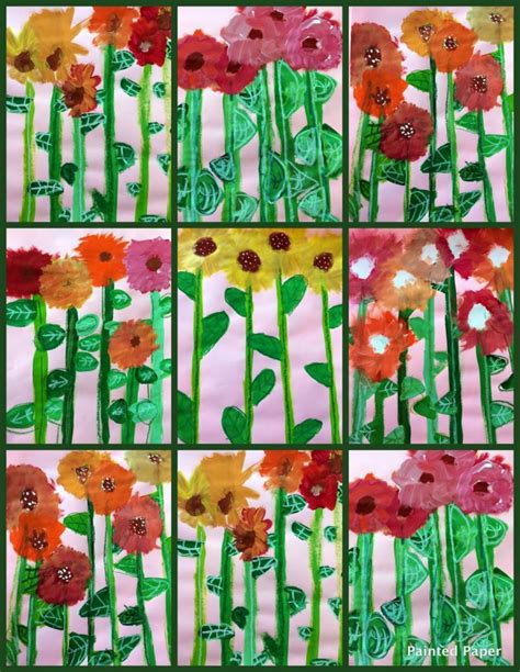 Monet’s Garden Flowers – Painted Paper Art