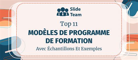 Mod Le De Programme De Formation Top Avec Exemples Et Chantillons