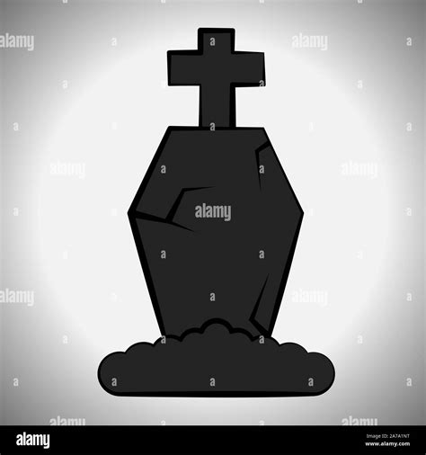 Scary Tombstone Image Spooky Halloween Vector Illustration Stock Vector Image And Art Alamy