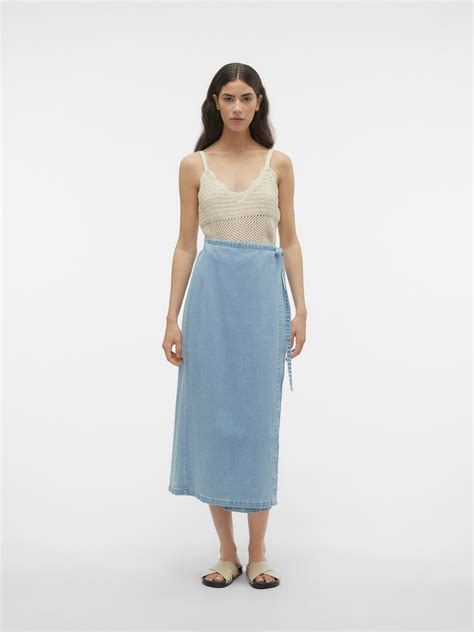 Vmzinnia Long Skirt Light Blue Vero Moda®