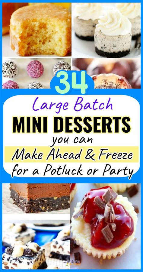 Mini Desserts That Freeze Well-Easy Make Ahead Freezable Sweets | Bite ...