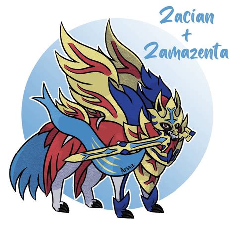 Zacian Zamazenta By Aryxaart On Deviantart