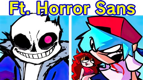 Friday Night Funkin Vs Horror Sans Full Week Midnight Hunger Fnf