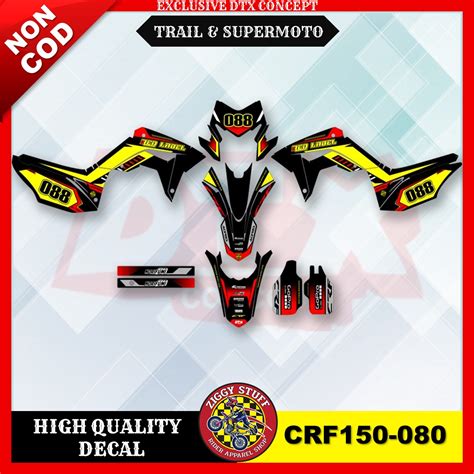 Decal Crf Decal Crf 150 L Full Body Stiker Motor Trail Decal Motocross