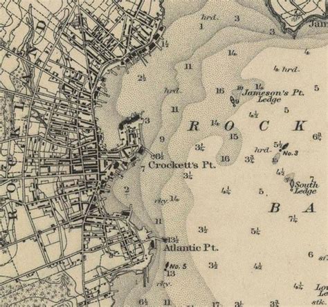 Penobscot Bay Maine 1876 Nautical Map Harbors 3 293 by Oldmap