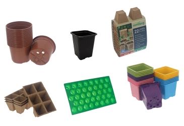 Godets PVC pots ronds ou carrés biodégradables support pour