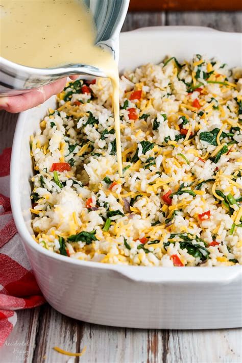 Spinach Rice Casserole - Accidental Happy Baker