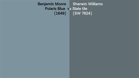 Benjamin Moore Polaris Blue Vs Sherwin Williams Slate Tile Sw