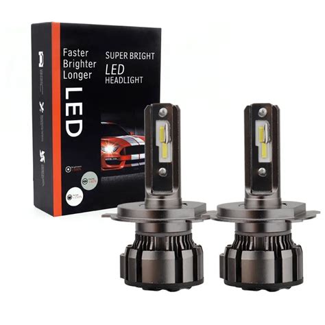 Set H4 Becuri Led Faruri 6000k 75w EMAG Ro