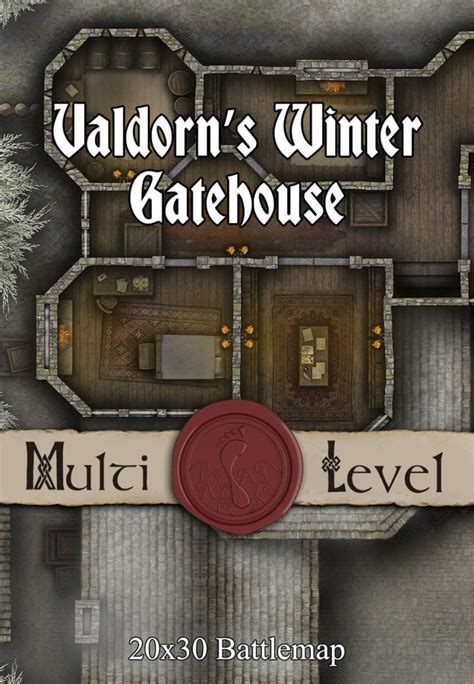 Winter Ttrpg Battlemaps Seafoot Games