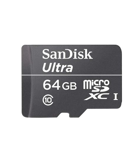 Sandisk Uhs I Ultra Microsdxc 64 Gb Class 10 Memory Card Buy Online