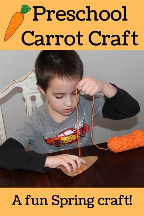 Preschool Carrot Craft (with Free Carrot Template) - Simply Full of Delight