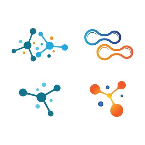 Molecule Logo Design Set 2191295 Vector Art At Vecteezy