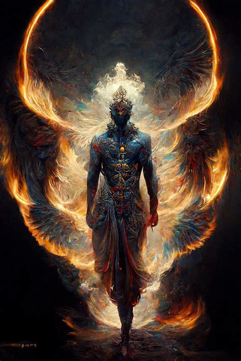 God of the fire Metal Print by dead-sun | Surreal art, Ethereal art ...